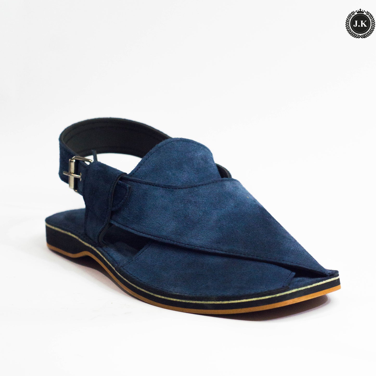 Leather Blue Peshawari sandals