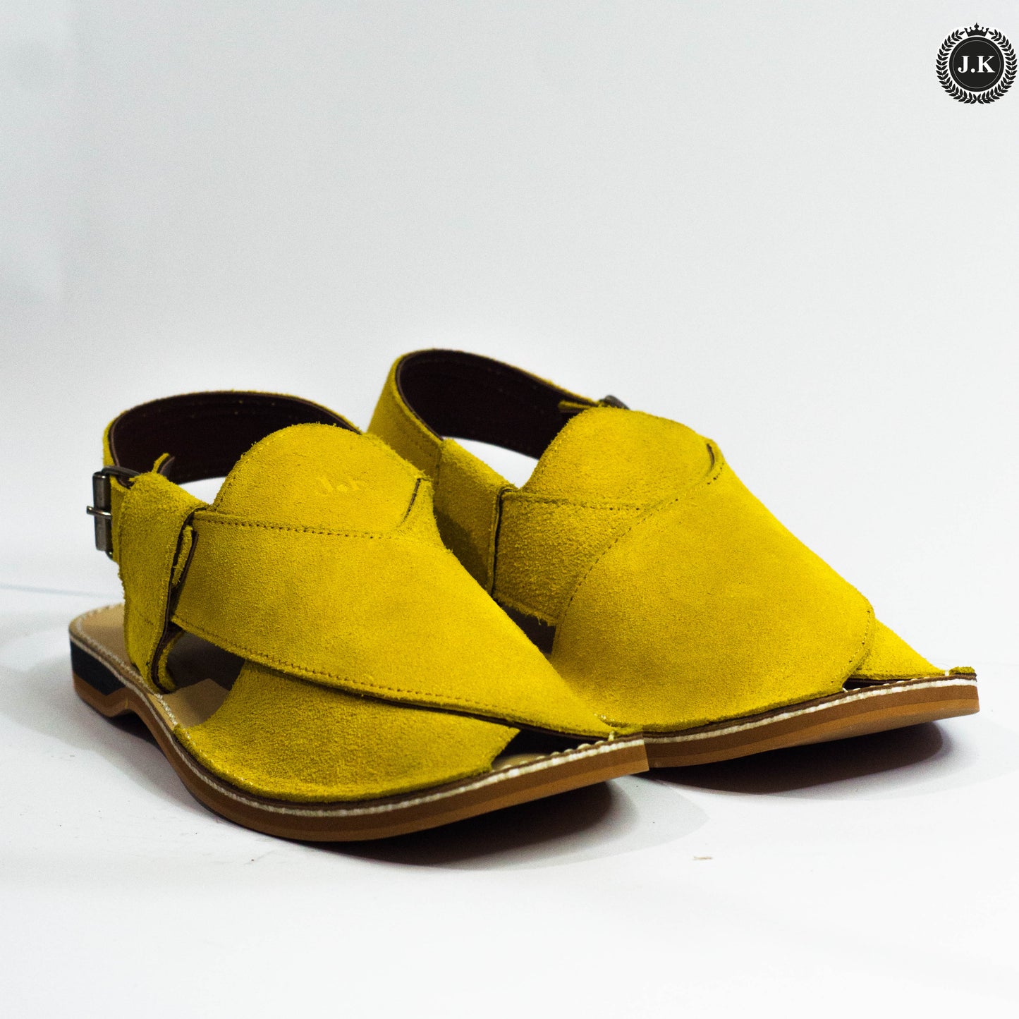 Leather Yellow Peshawar Sandals