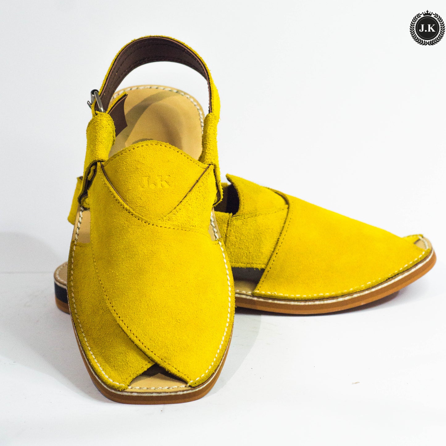 Leather Yellow Peshawar Sandals