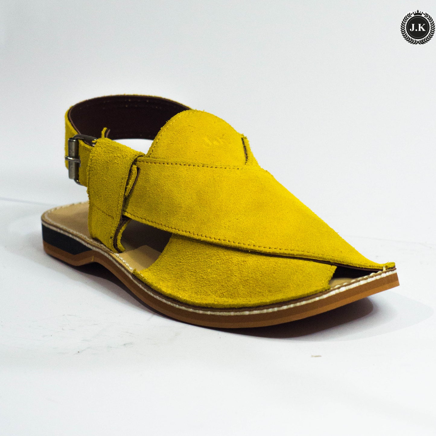 Leather Yellow Peshawar Sandals