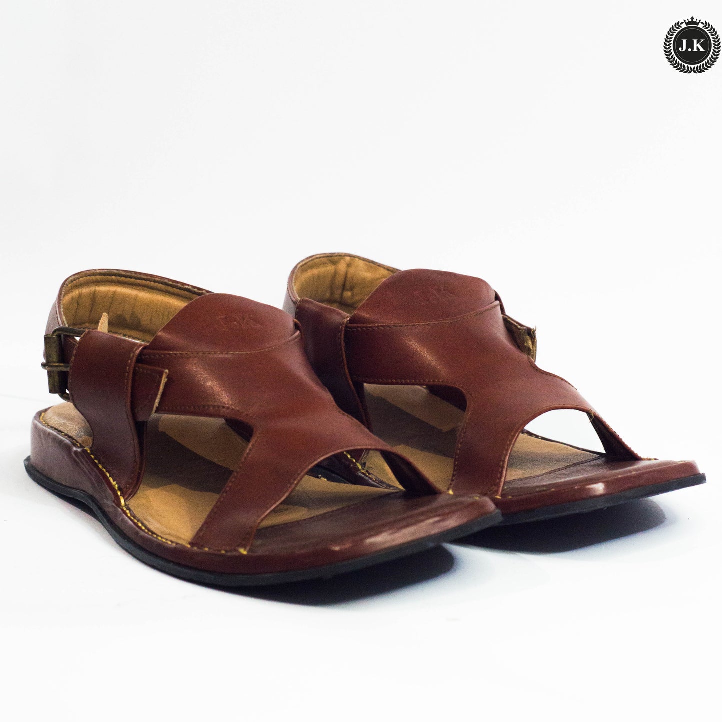 Brown Cut-Out Sandals