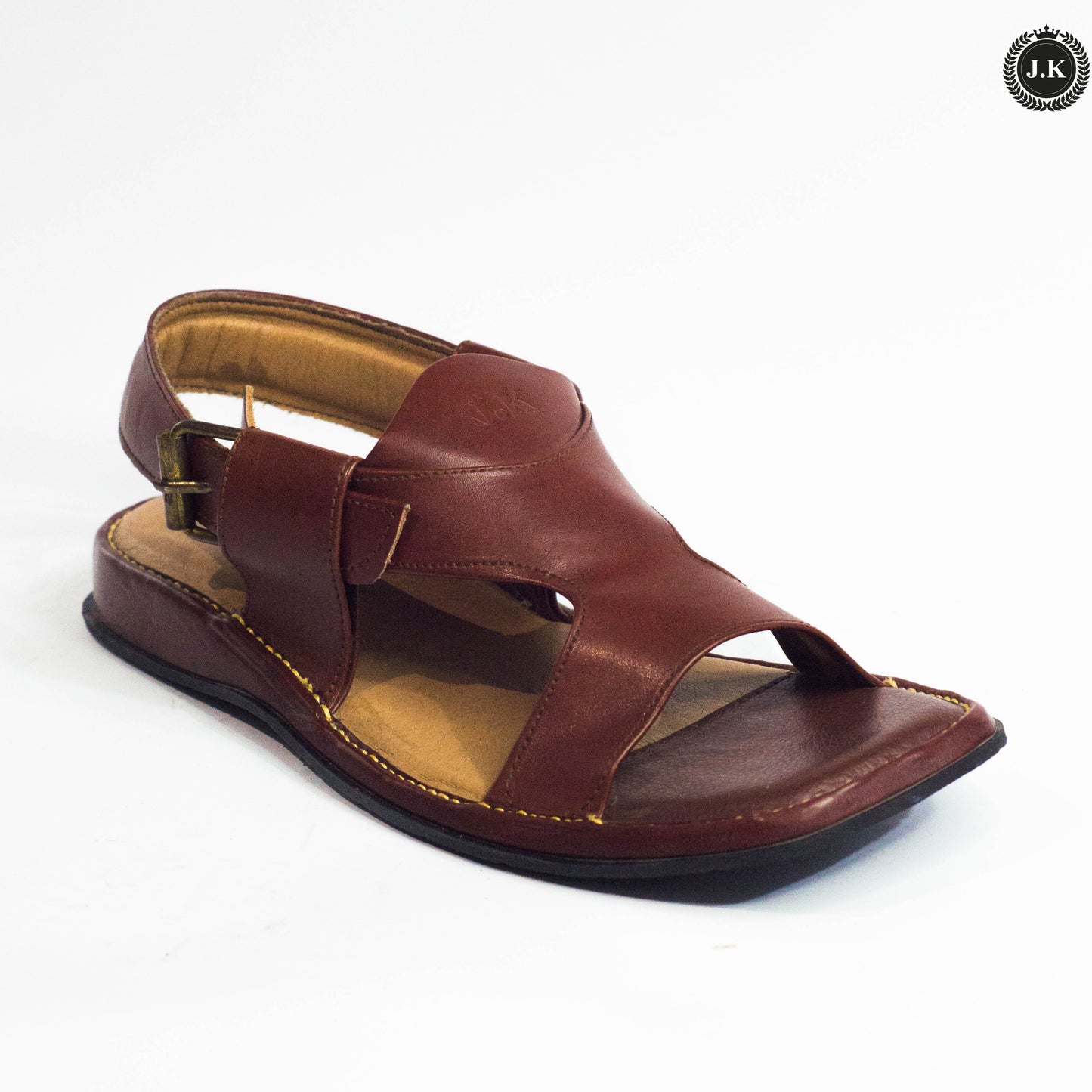 Brown Cut-Out Sandals