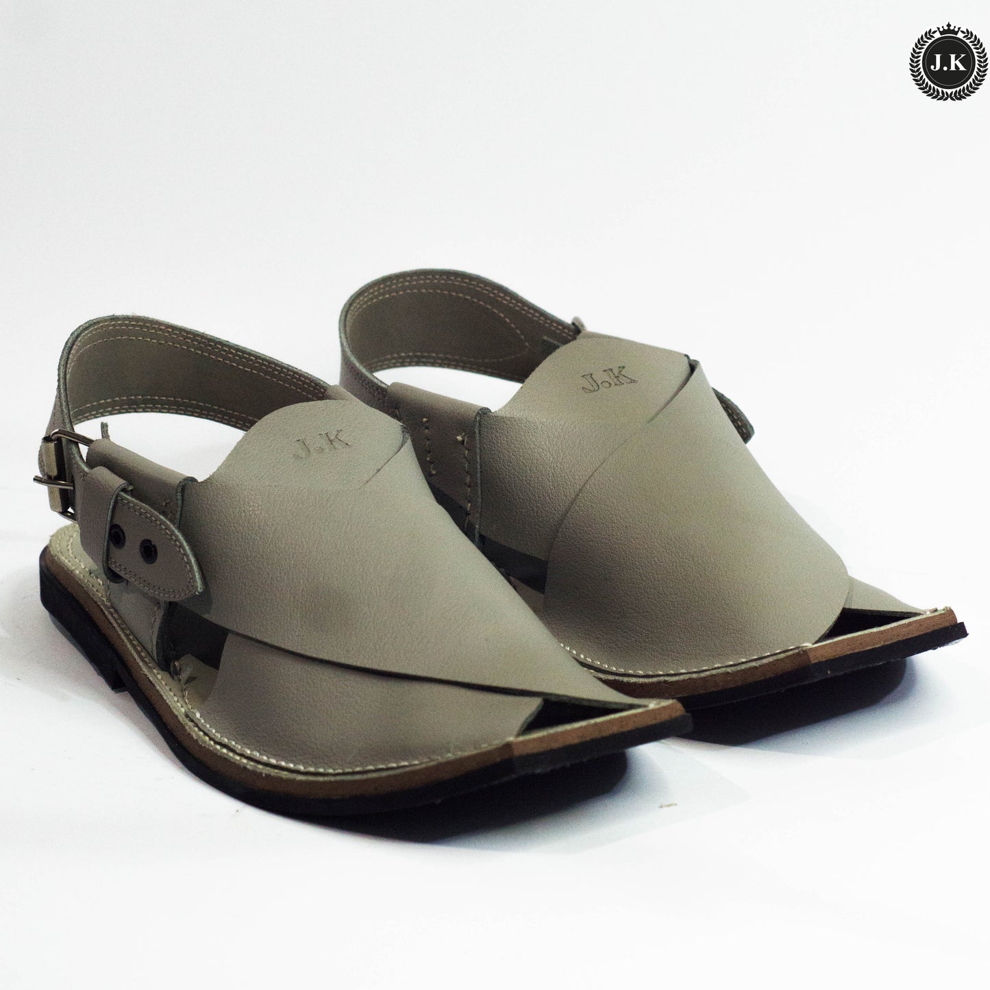 Gray-Olive Peshawari Sandals